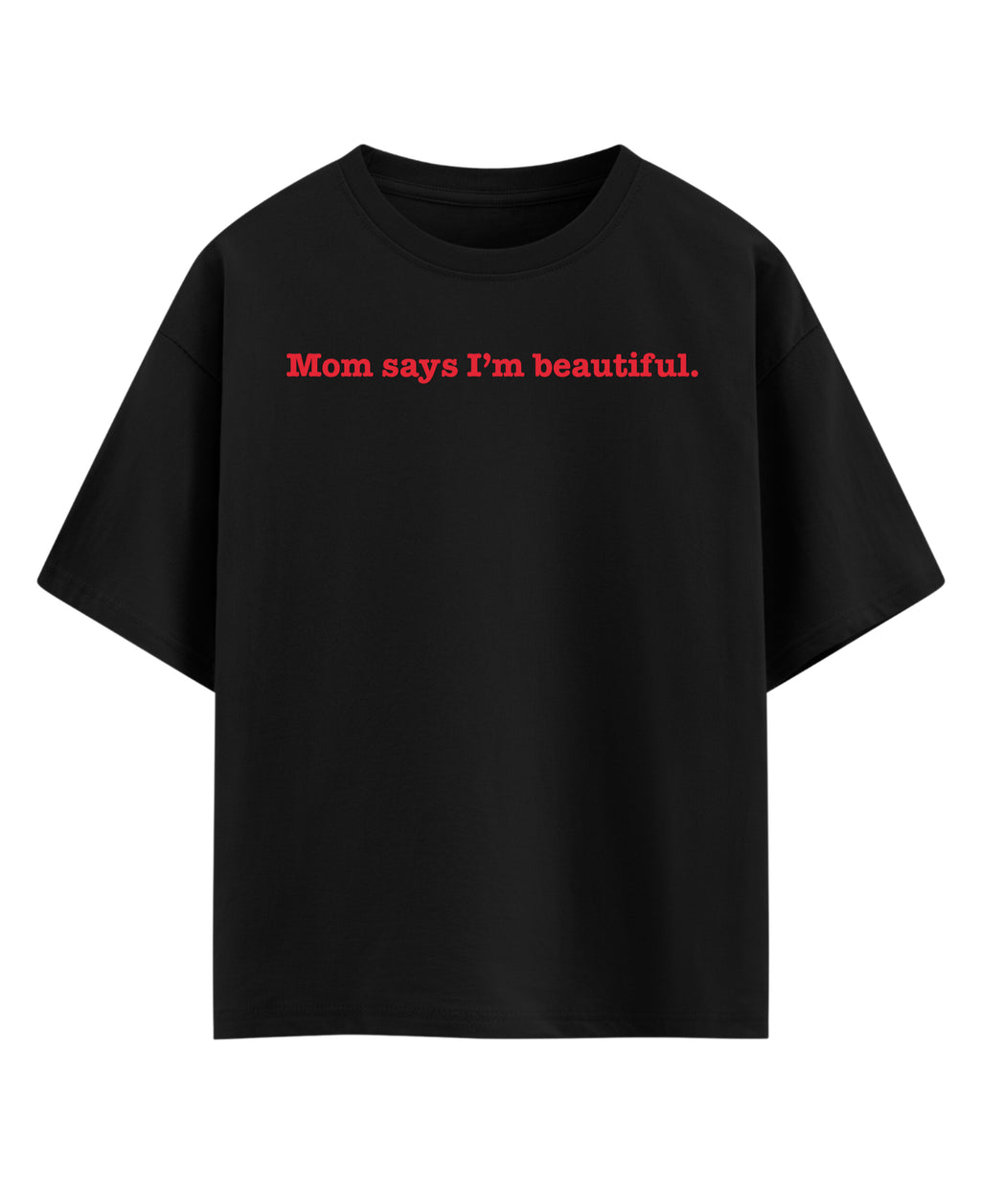 Black Oversized T-shirt Front Design