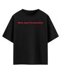 Black Oversized T-shirt Front Design