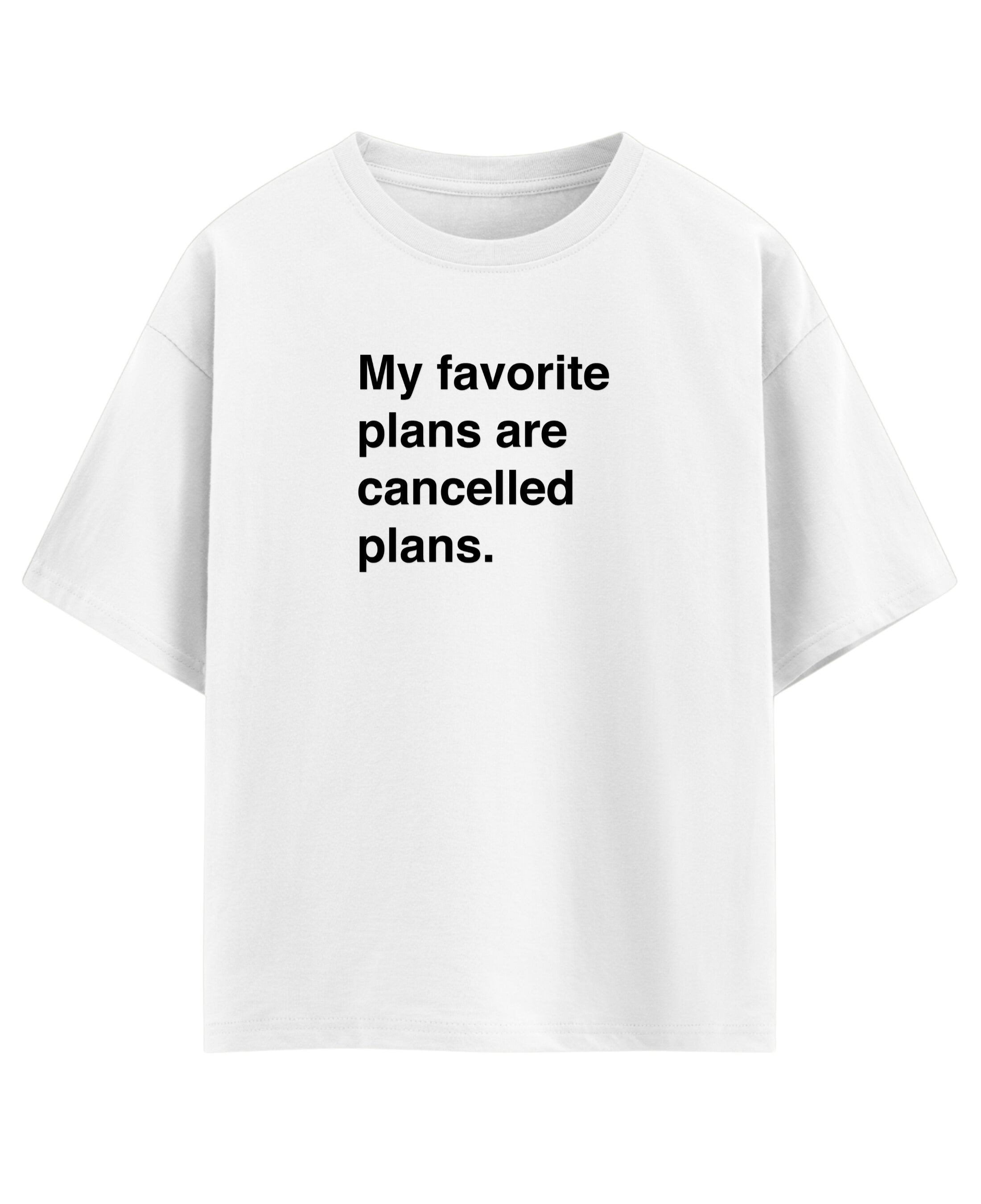 White Oversized T-shirt Front Design
