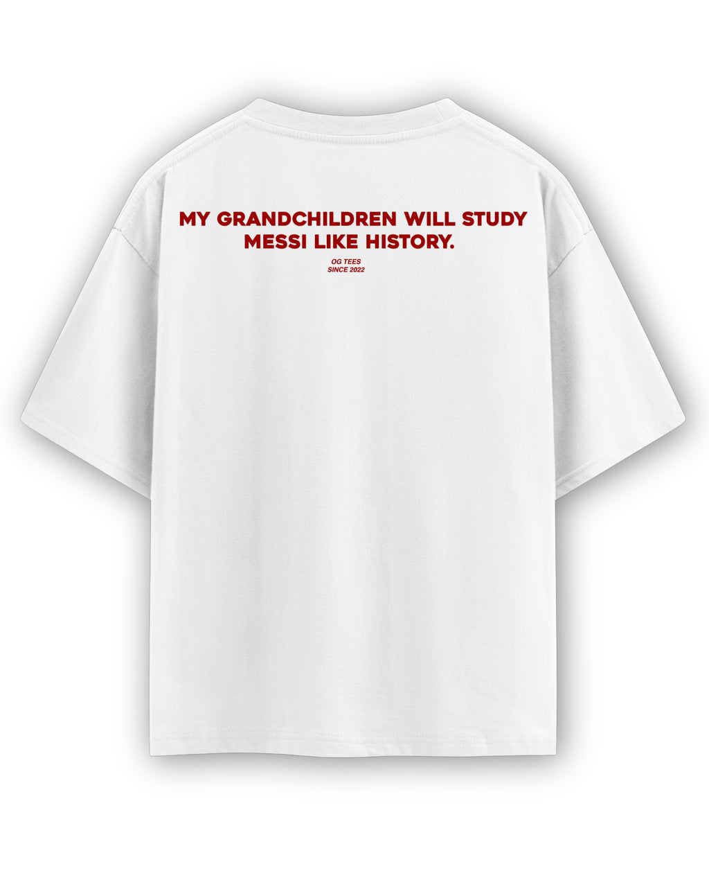 White Oversized T-shirt Back Design