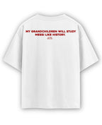 White Oversized T-shirt Back Design