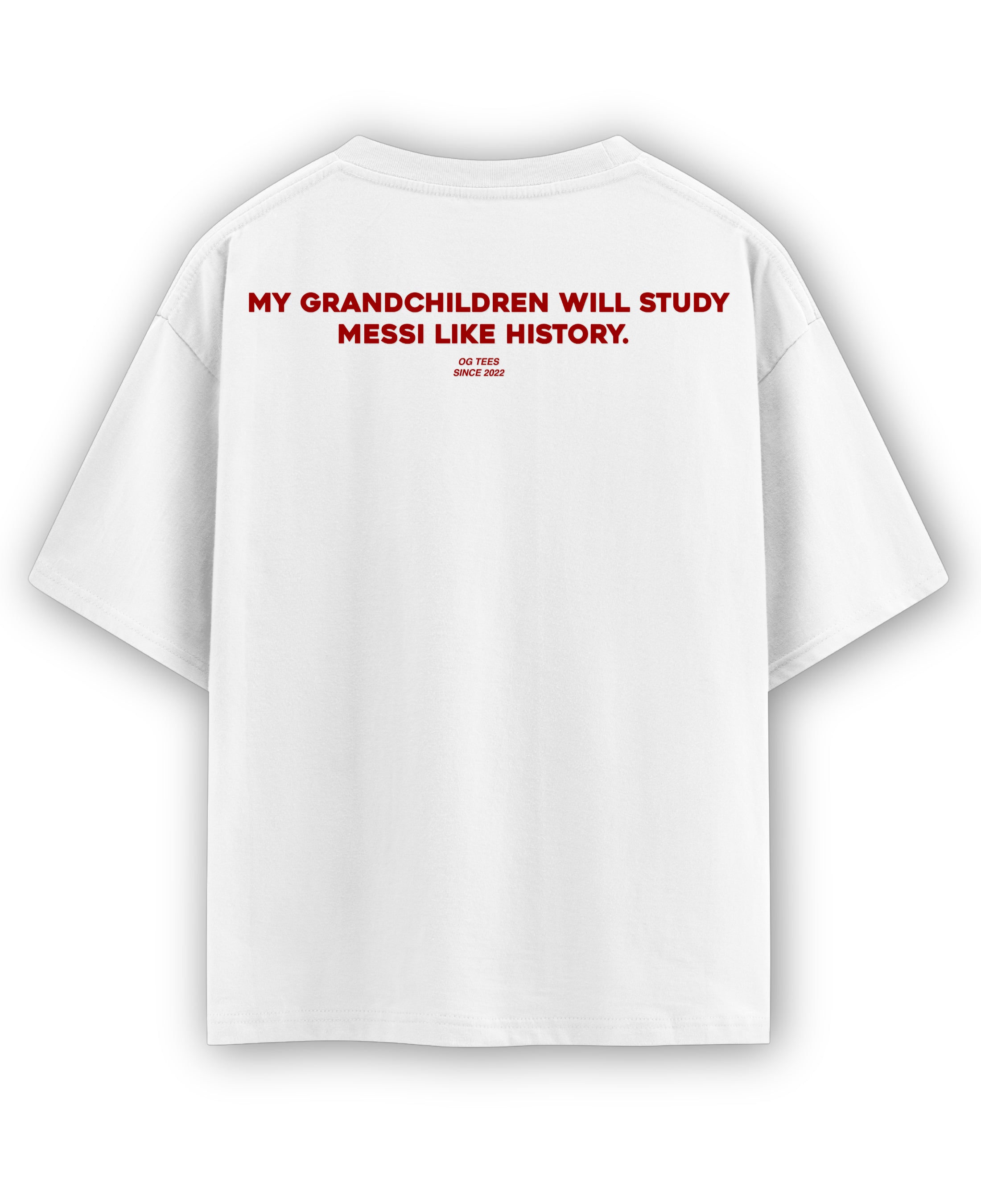 White Oversized T-shirt Back Design