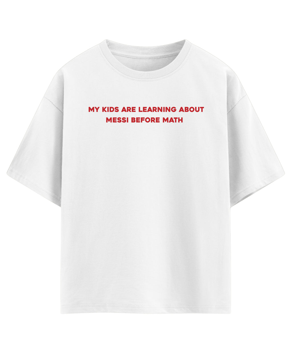 White Oversized T-shirt Front Design