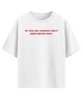 White Oversized T-shirt Front Design