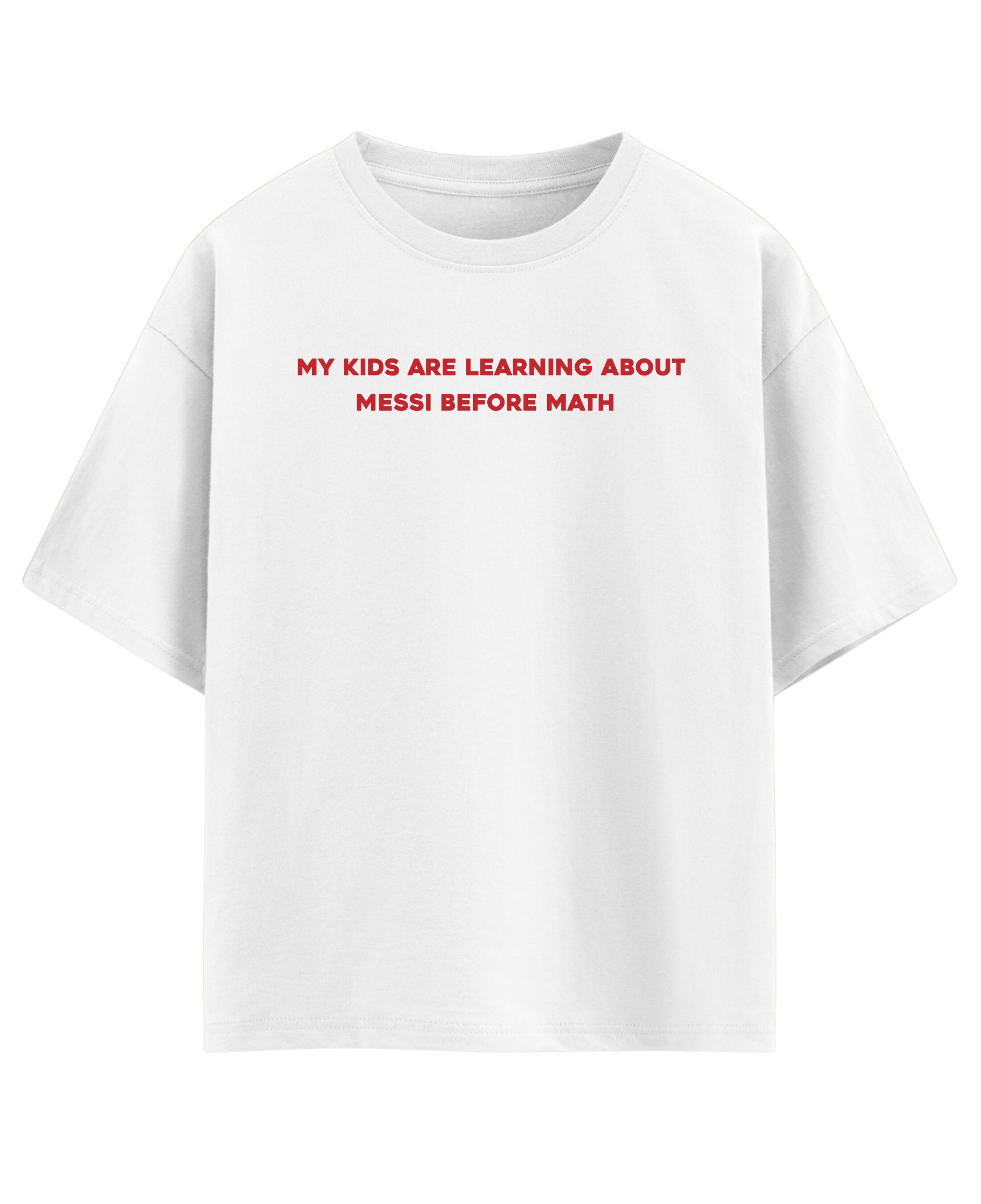 White Oversized T-shirt Front Design