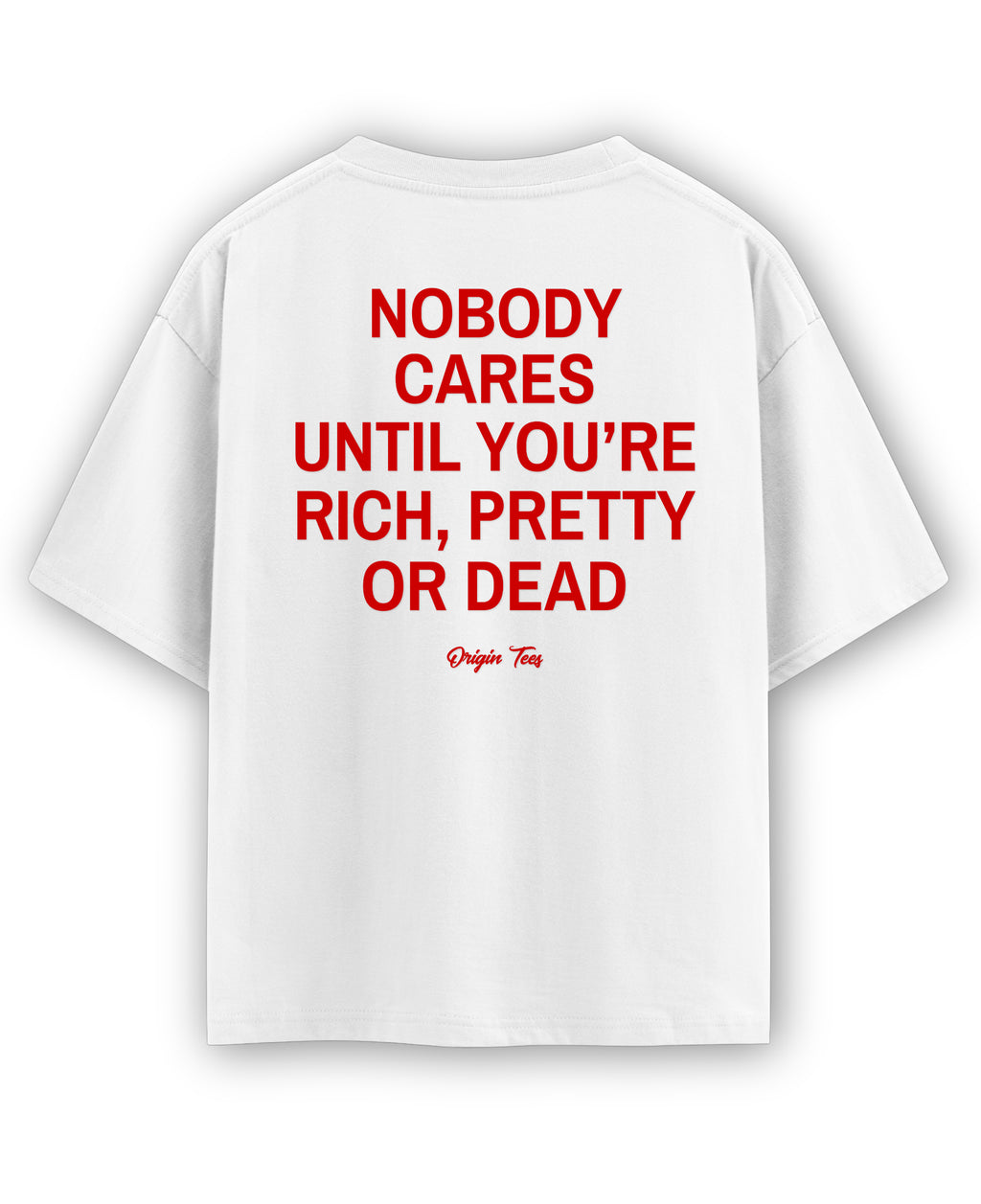 White Oversized T-shirt Back Design