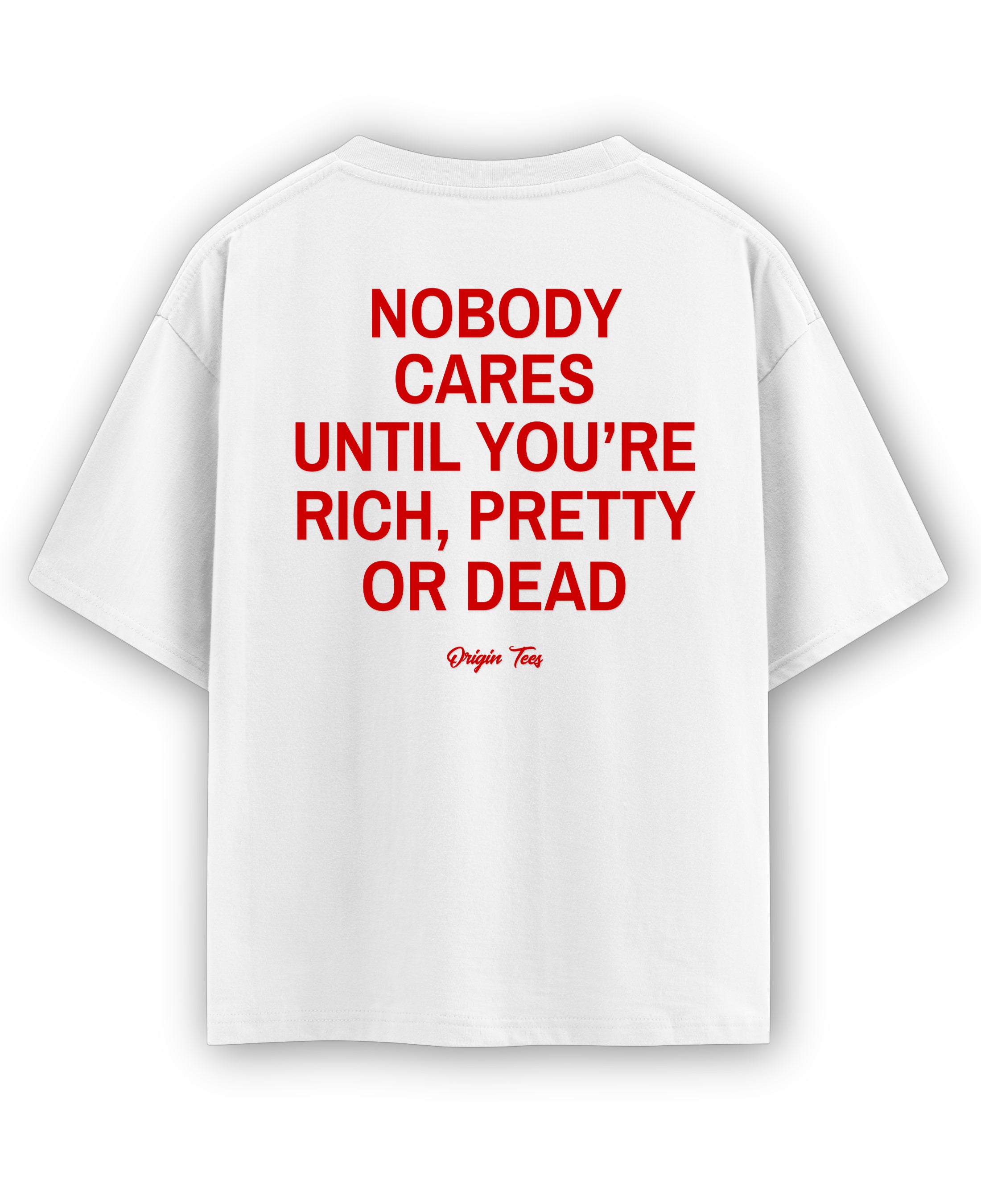 White Oversized T-shirt Back Design
