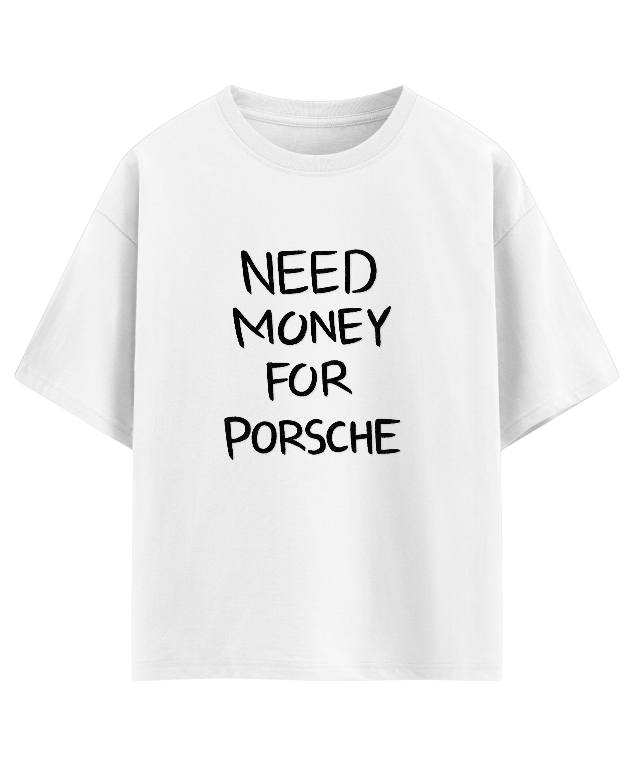 White Oversized T-shirt Front Design
