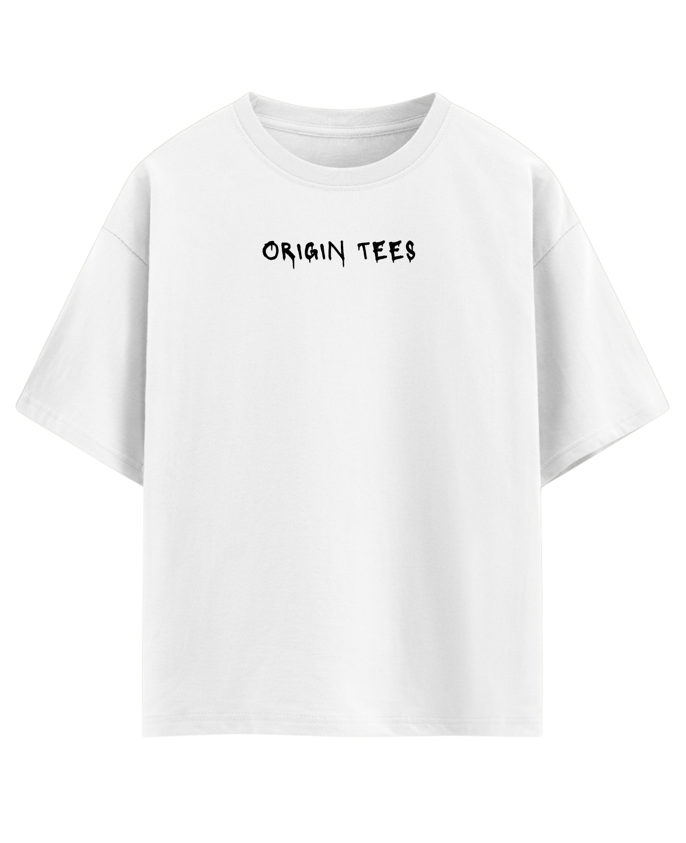 White Oversized T-shirt Front Design