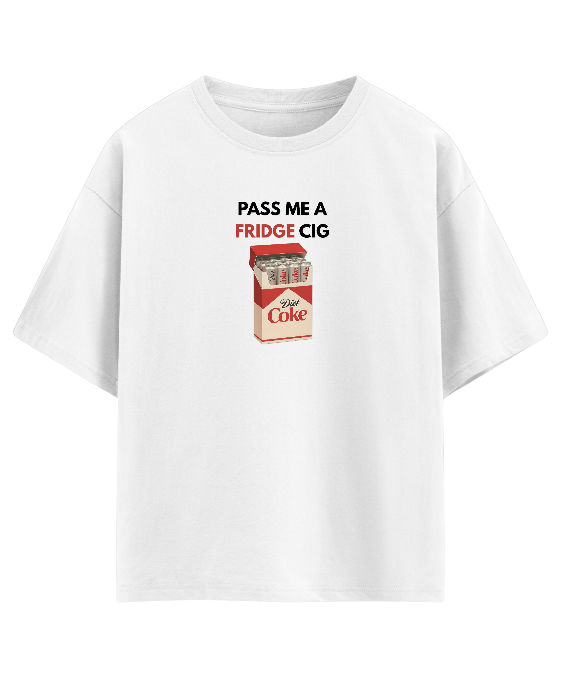 White Oversized T-shirt Front Design