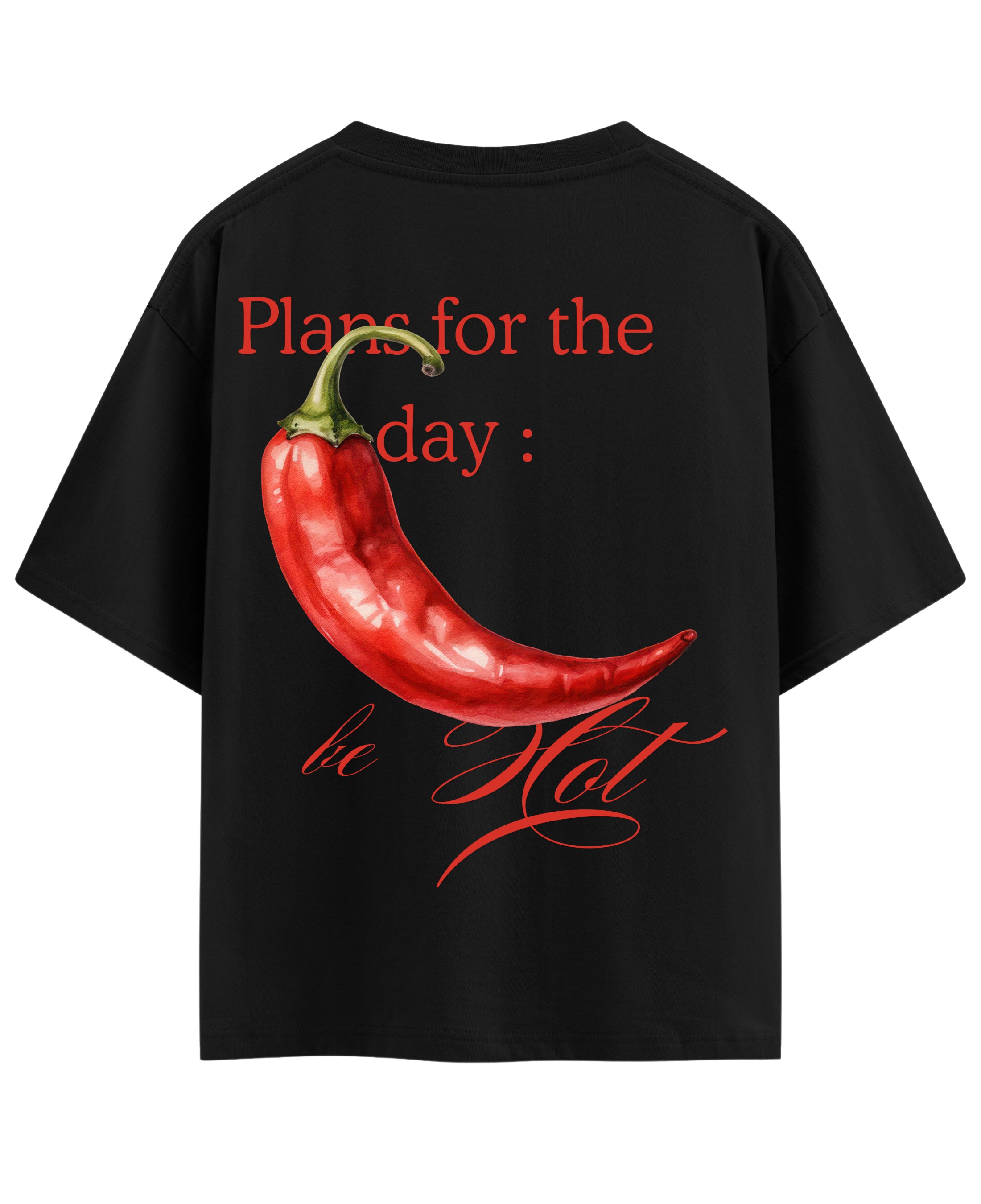 Black Oversized T-shirt Back Design