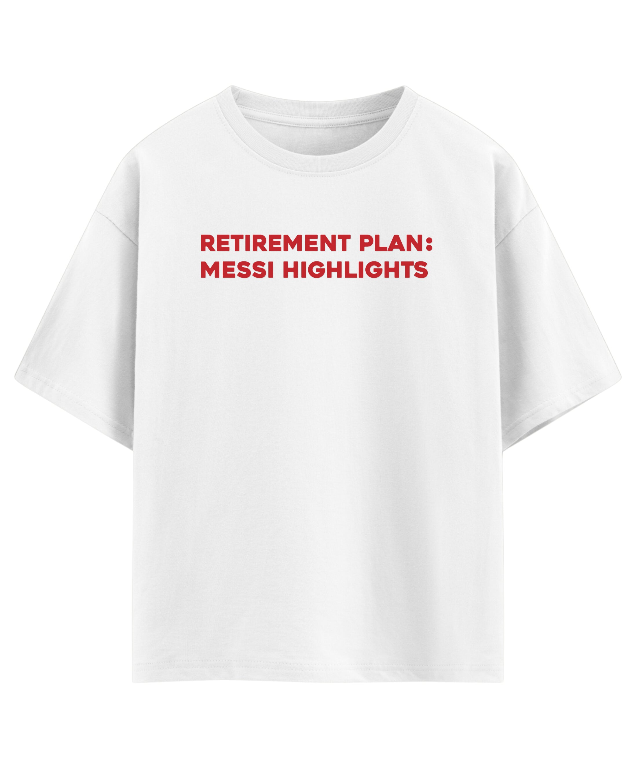 White Oversized T-shirt Front Design