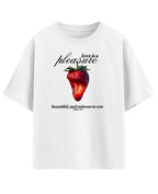 White Oversized T-shirt Front Design