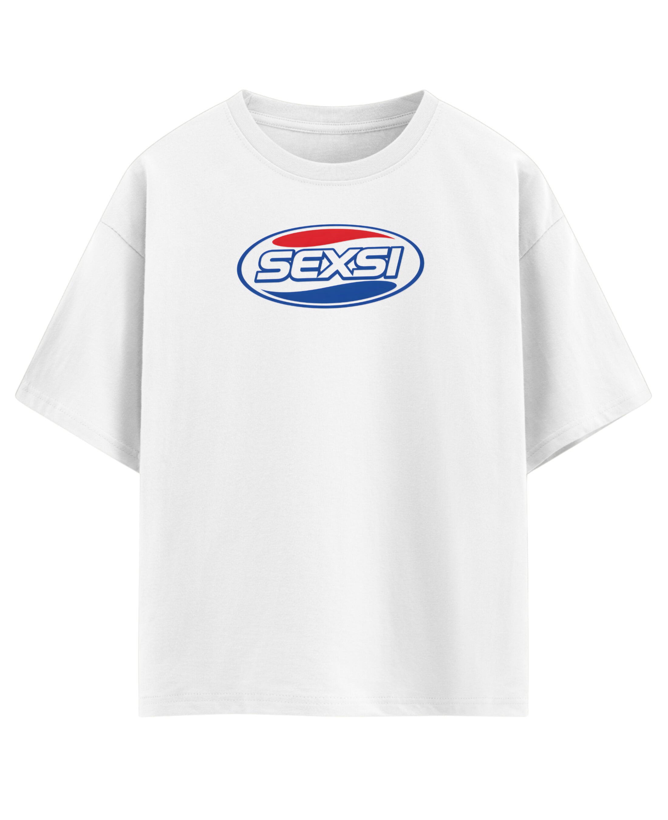 White Oversized T-shirt Front Design