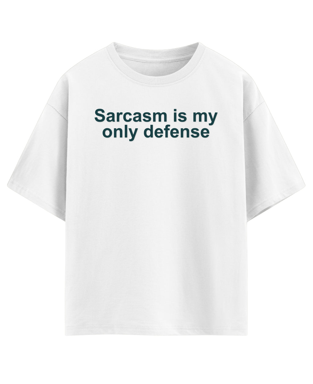 White Oversized T-shirt Front Design