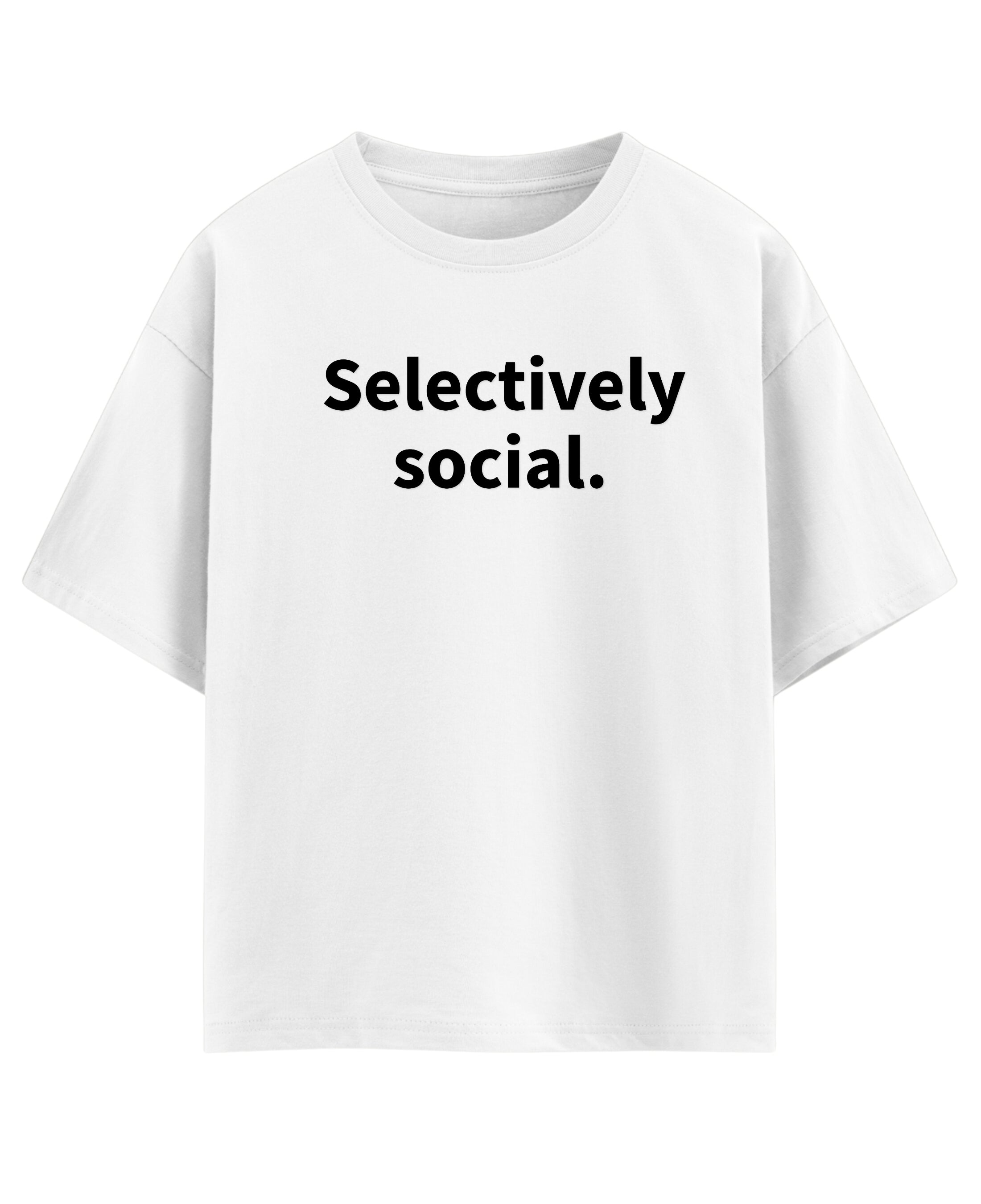 White Oversized T-shirt Front Design