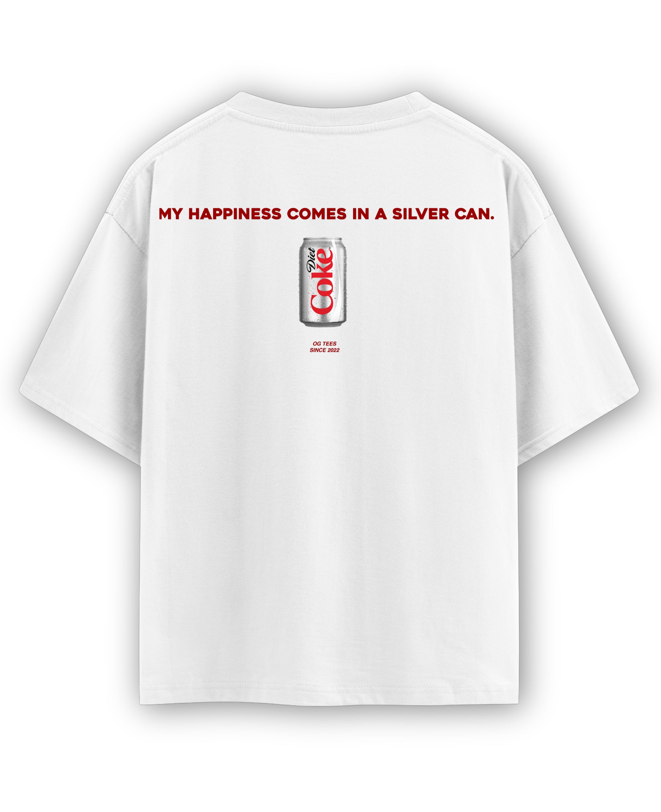 White Oversized T-shirt Back Design