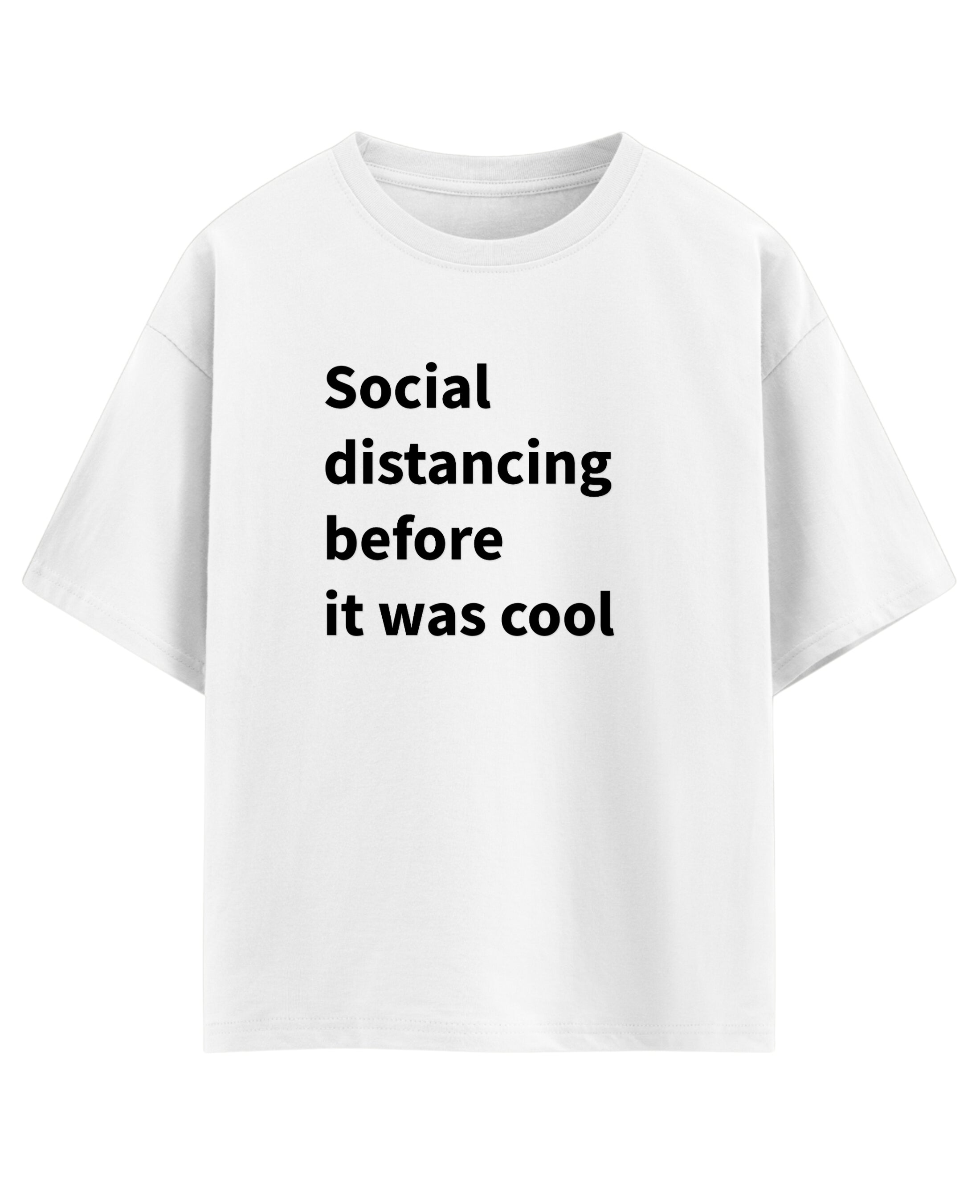 White Oversized T-shirt Front Design