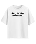 White Oversized T-shirt Front Design