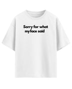 White Oversized T-shirt Front Design