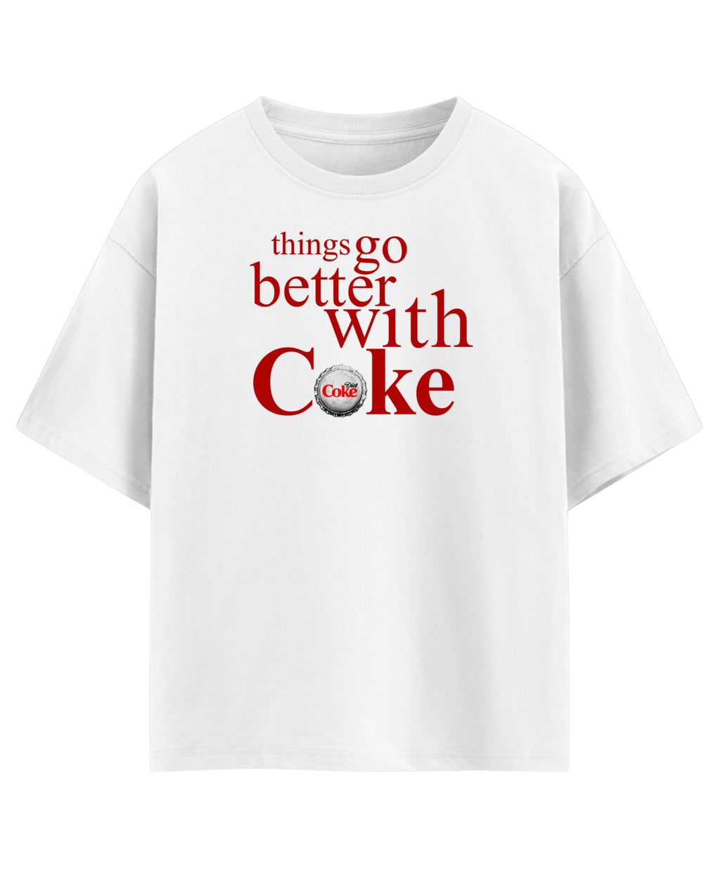 White Oversized T-shirt Front Design