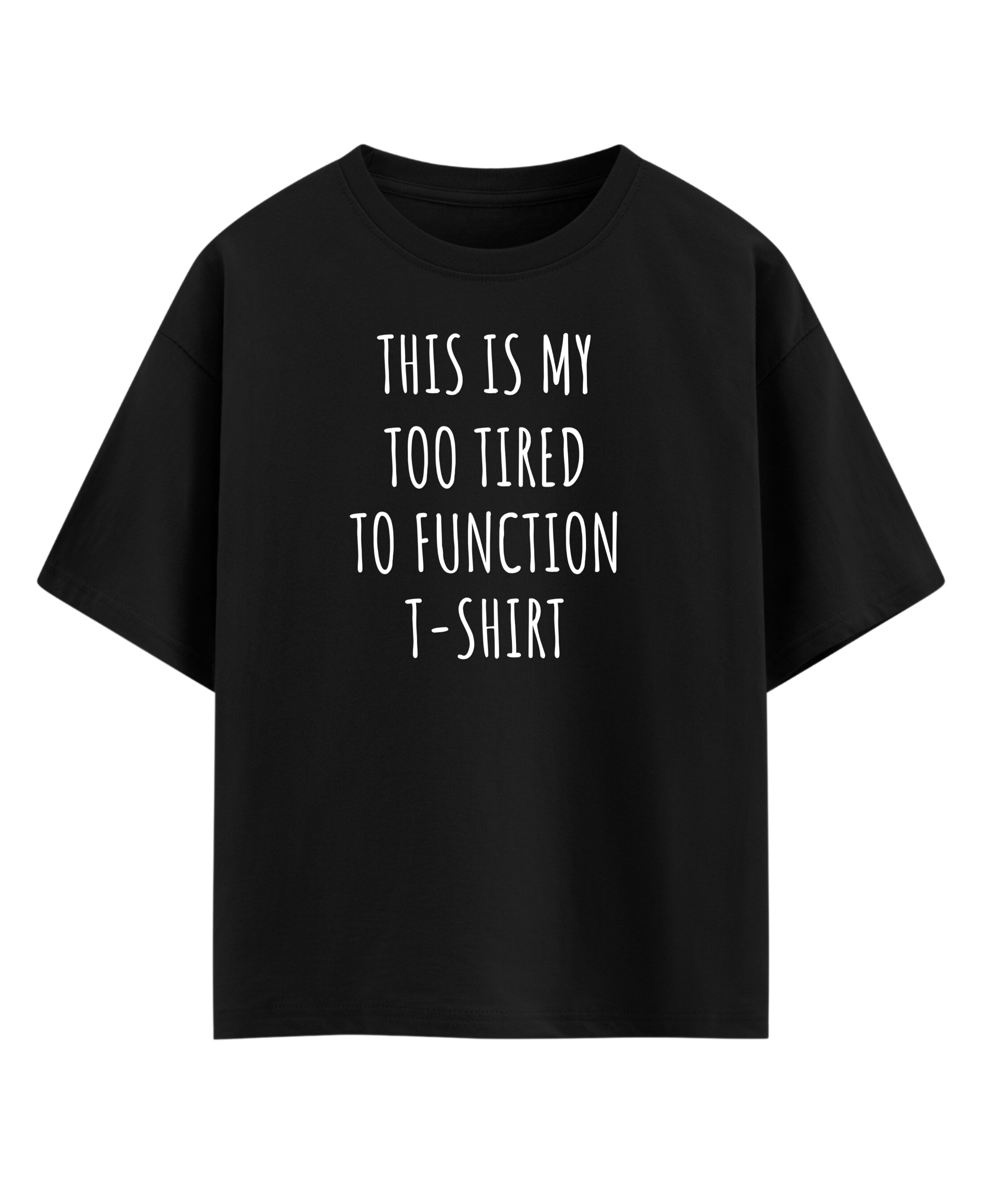 Black Oversized T-shirt Front Design