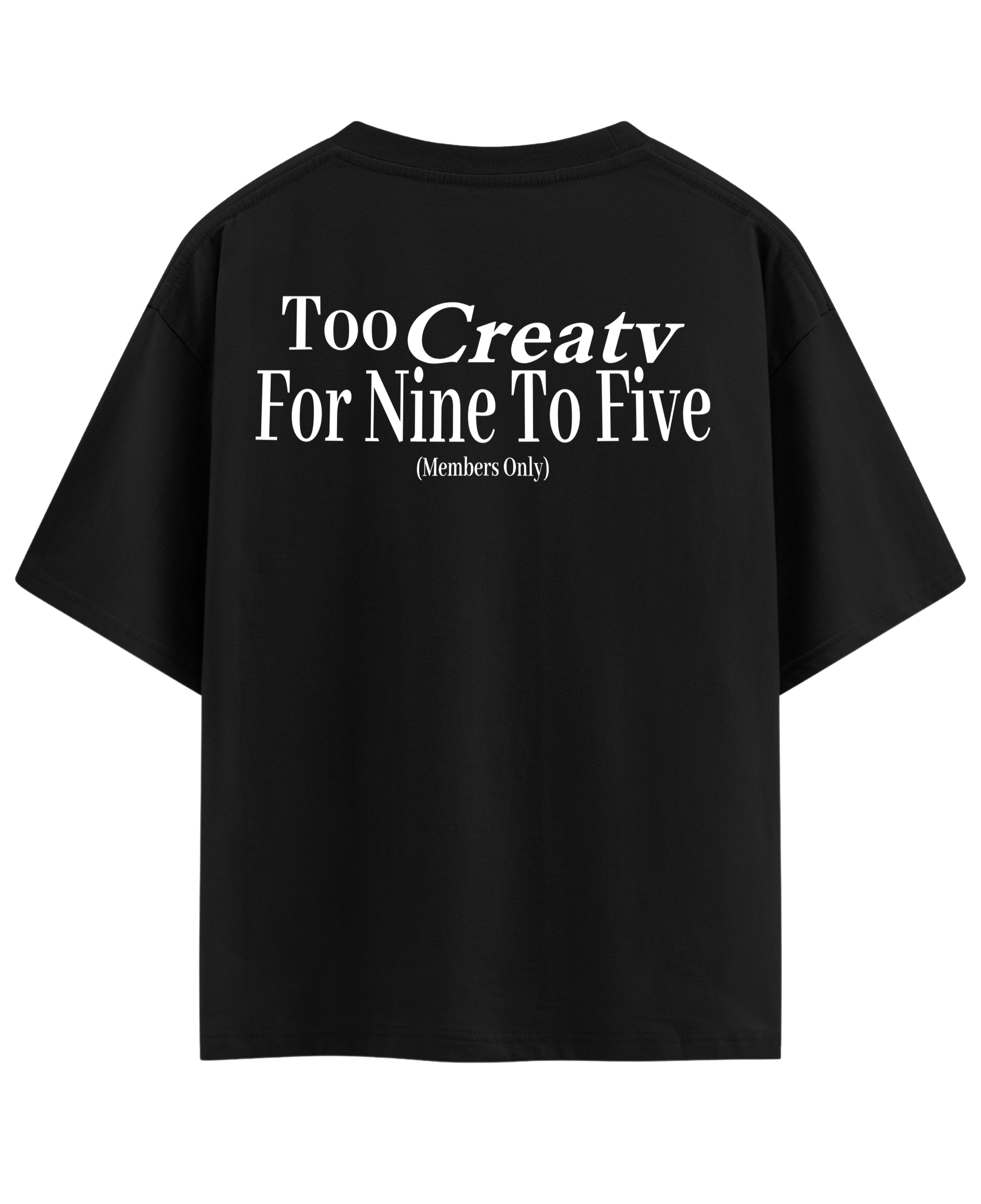 Black Oversized T-shirt Back Design