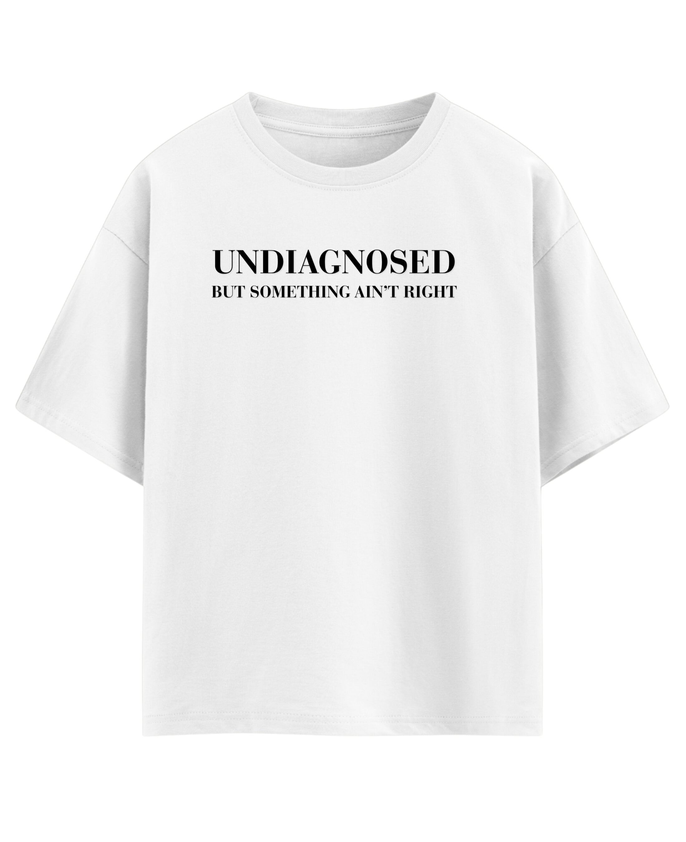 White Oversized T-shirt Front Design