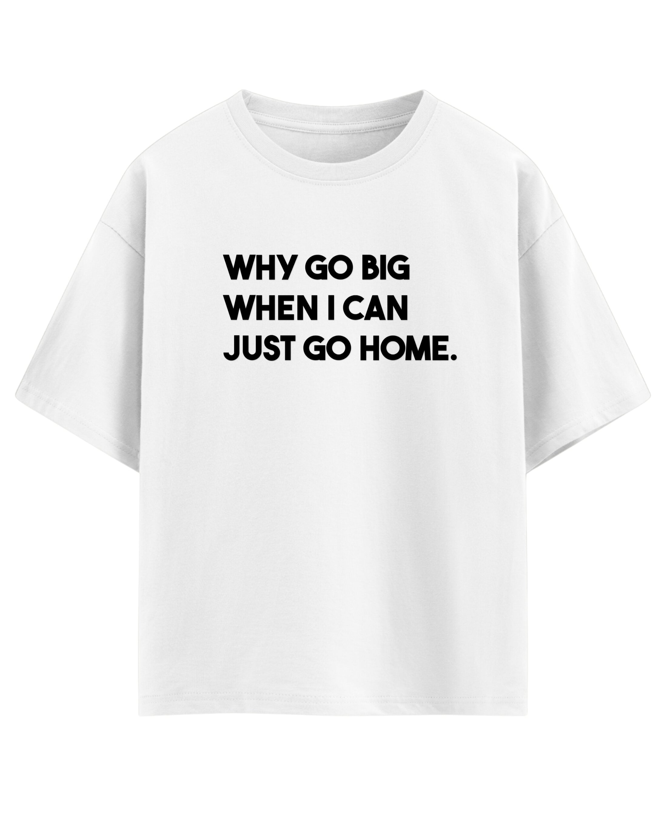 White Oversized T-shirt Front Design