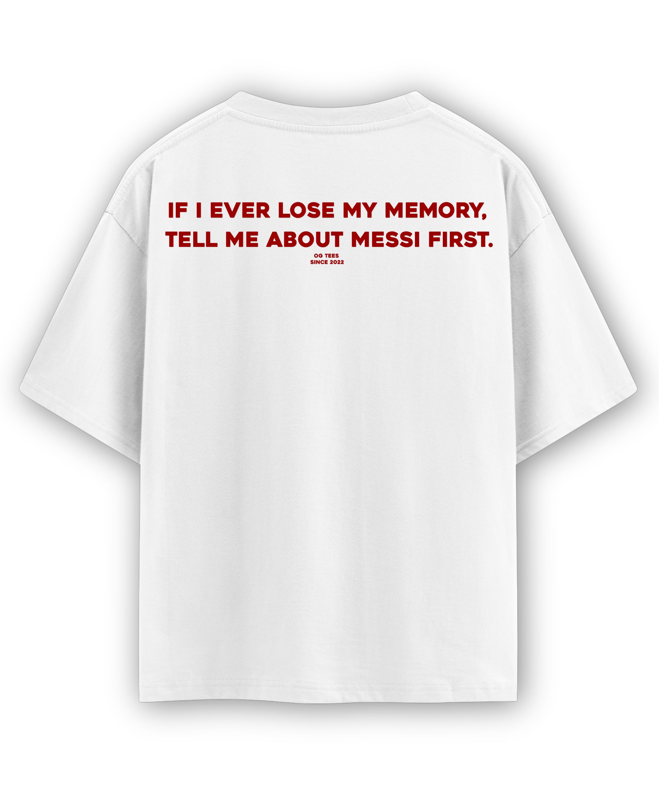 White Oversized T-shirt Back Design
