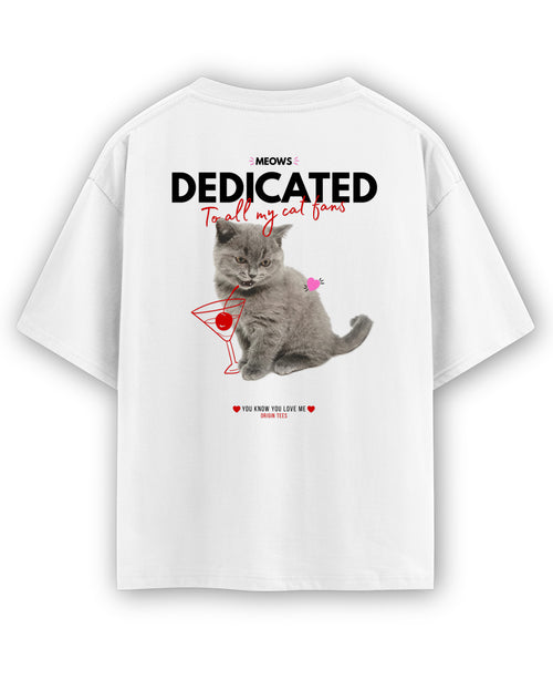 White Oversized T-shirt Back Design