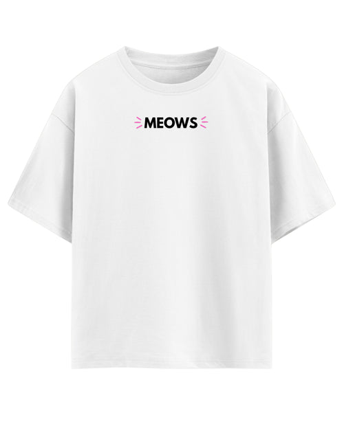 White Oversized T-shirt Front Design