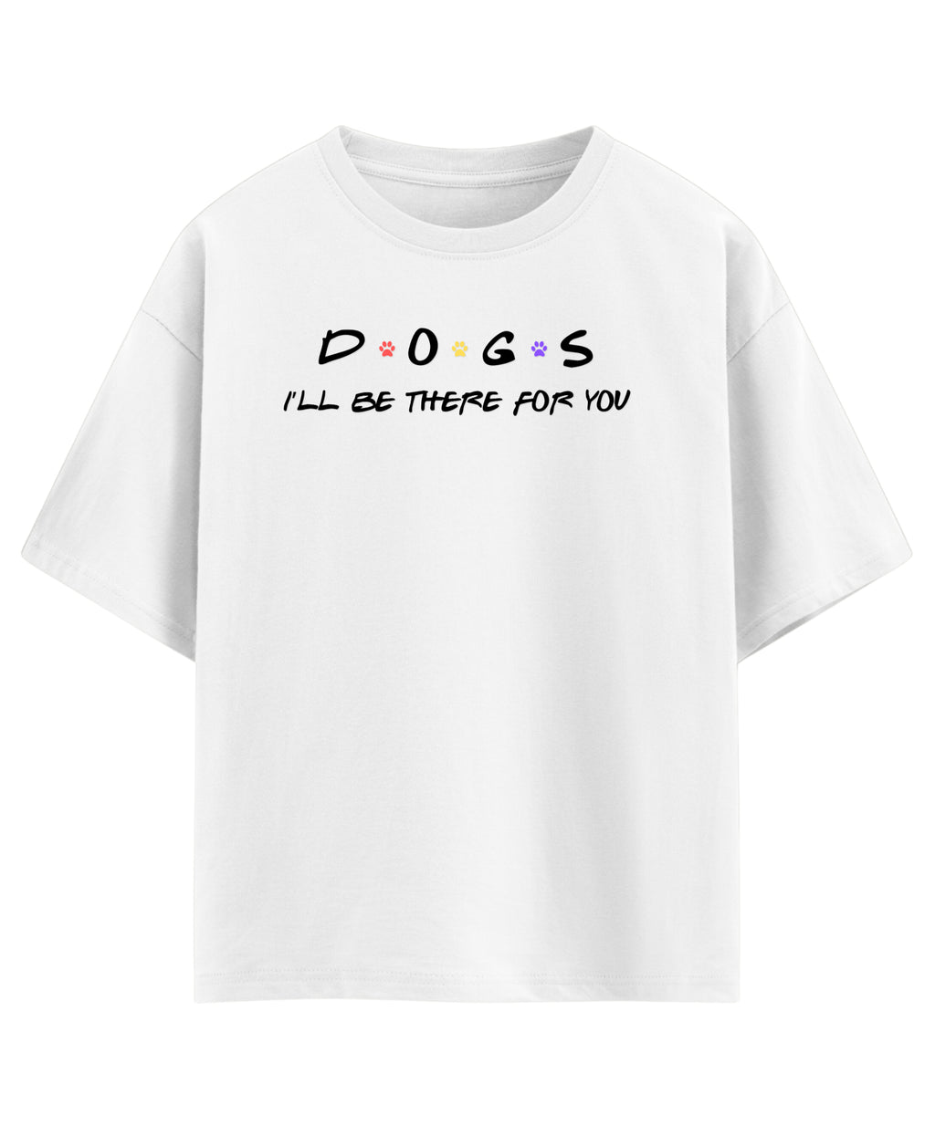 White Oversized T-shirt Front Design
