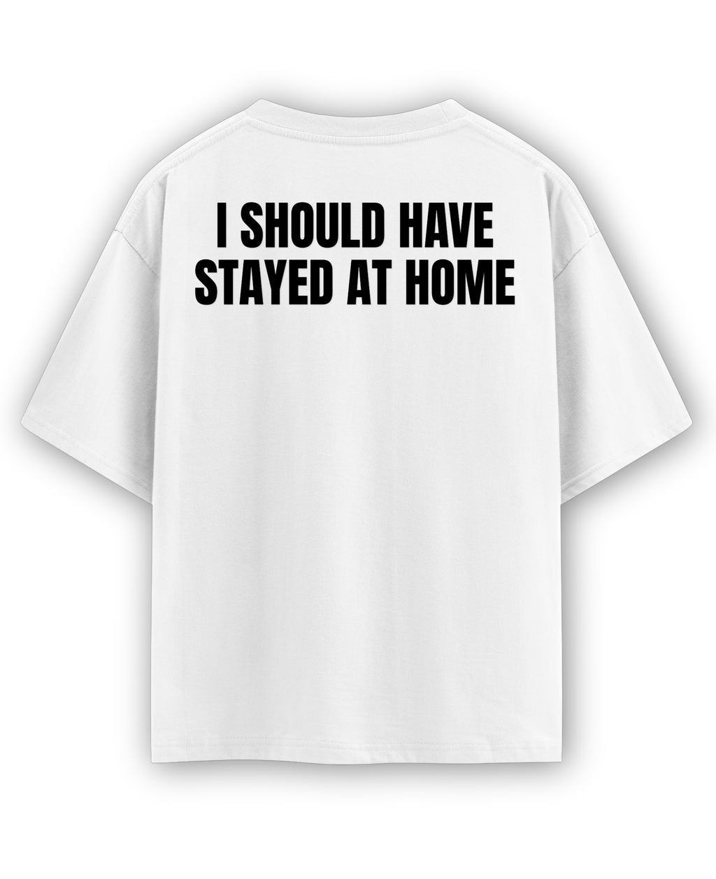 White Oversized T-shirt Back Design