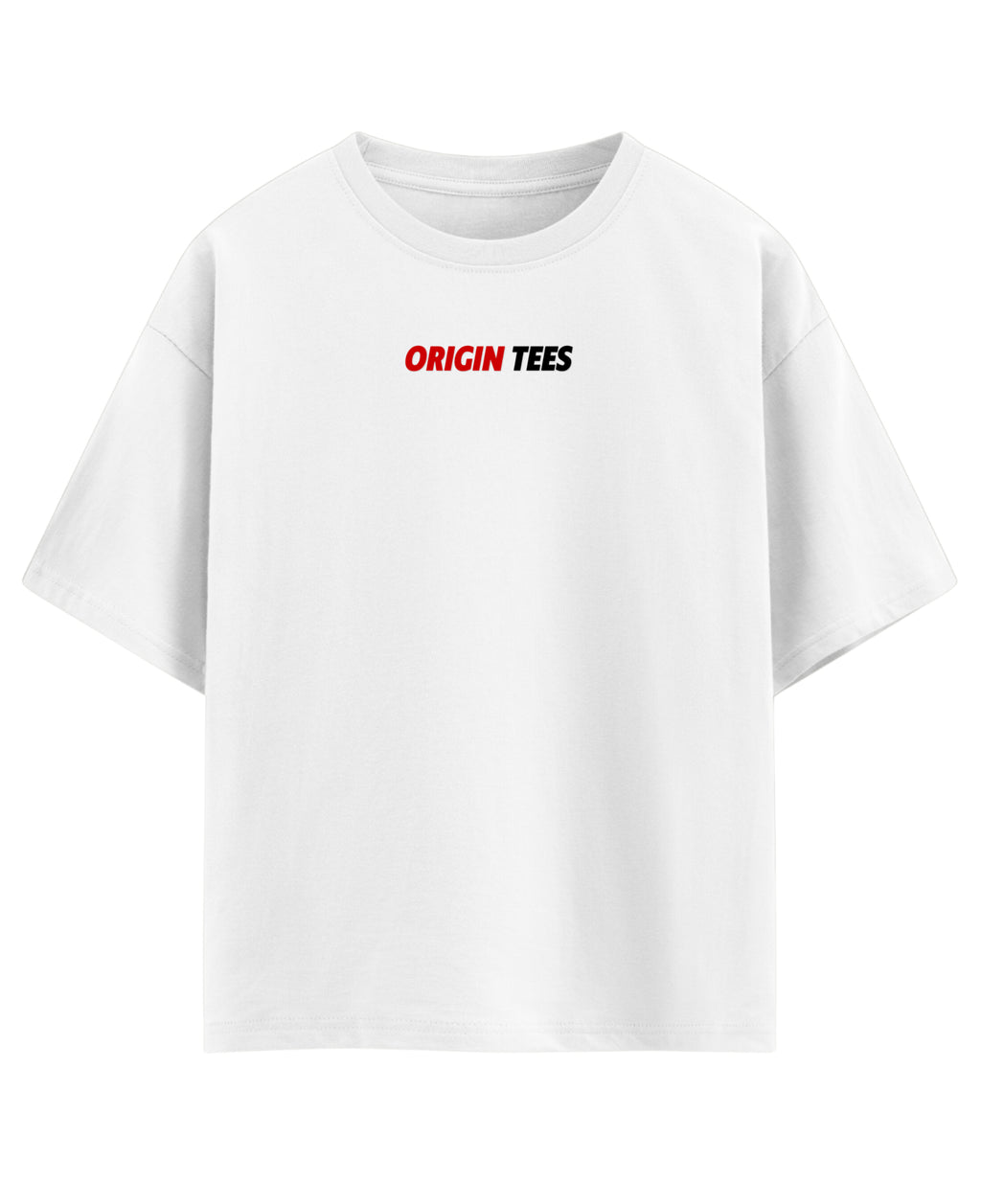 White Oversized T-shirt Front Design