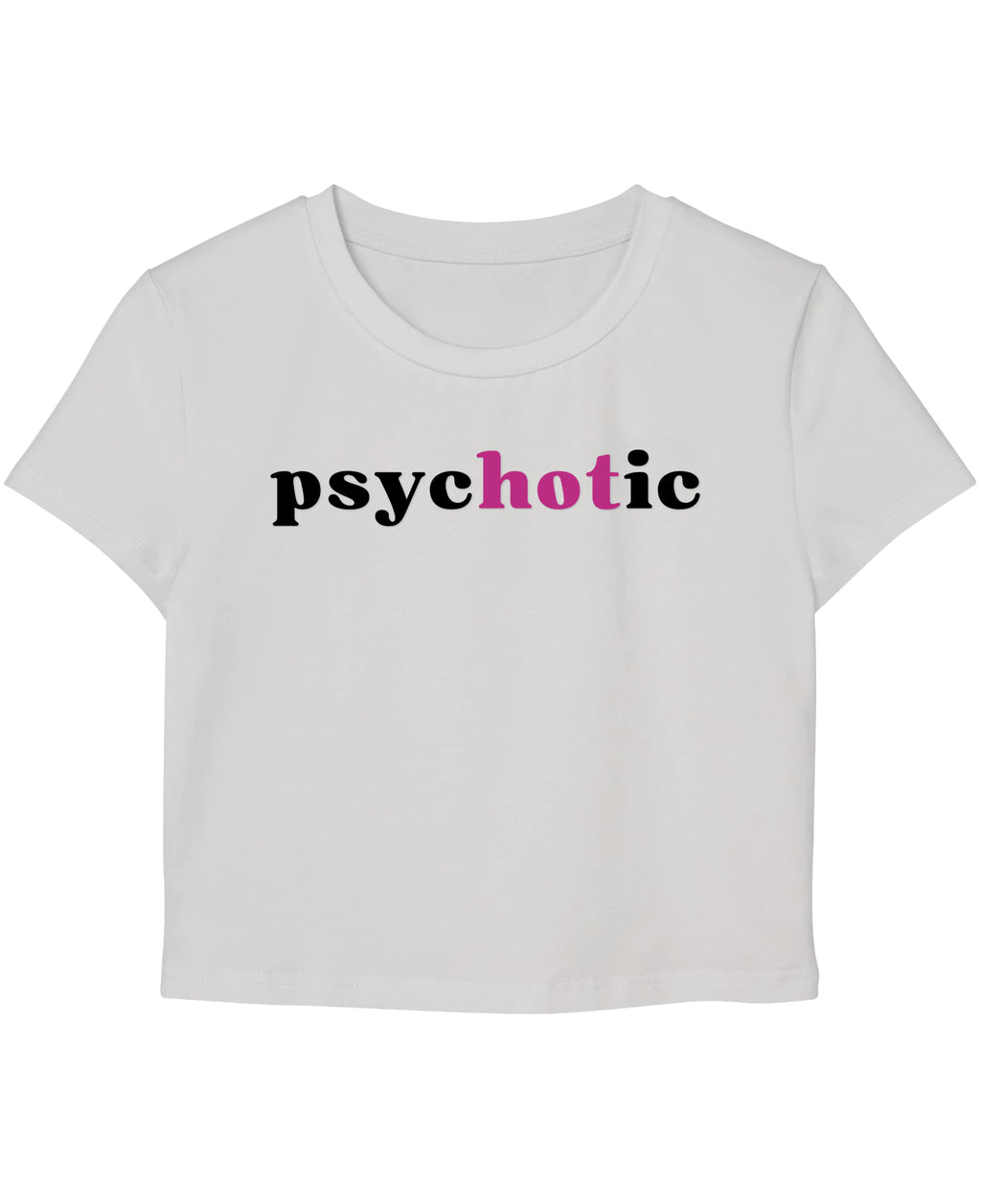 White Baby Tee Front Design
