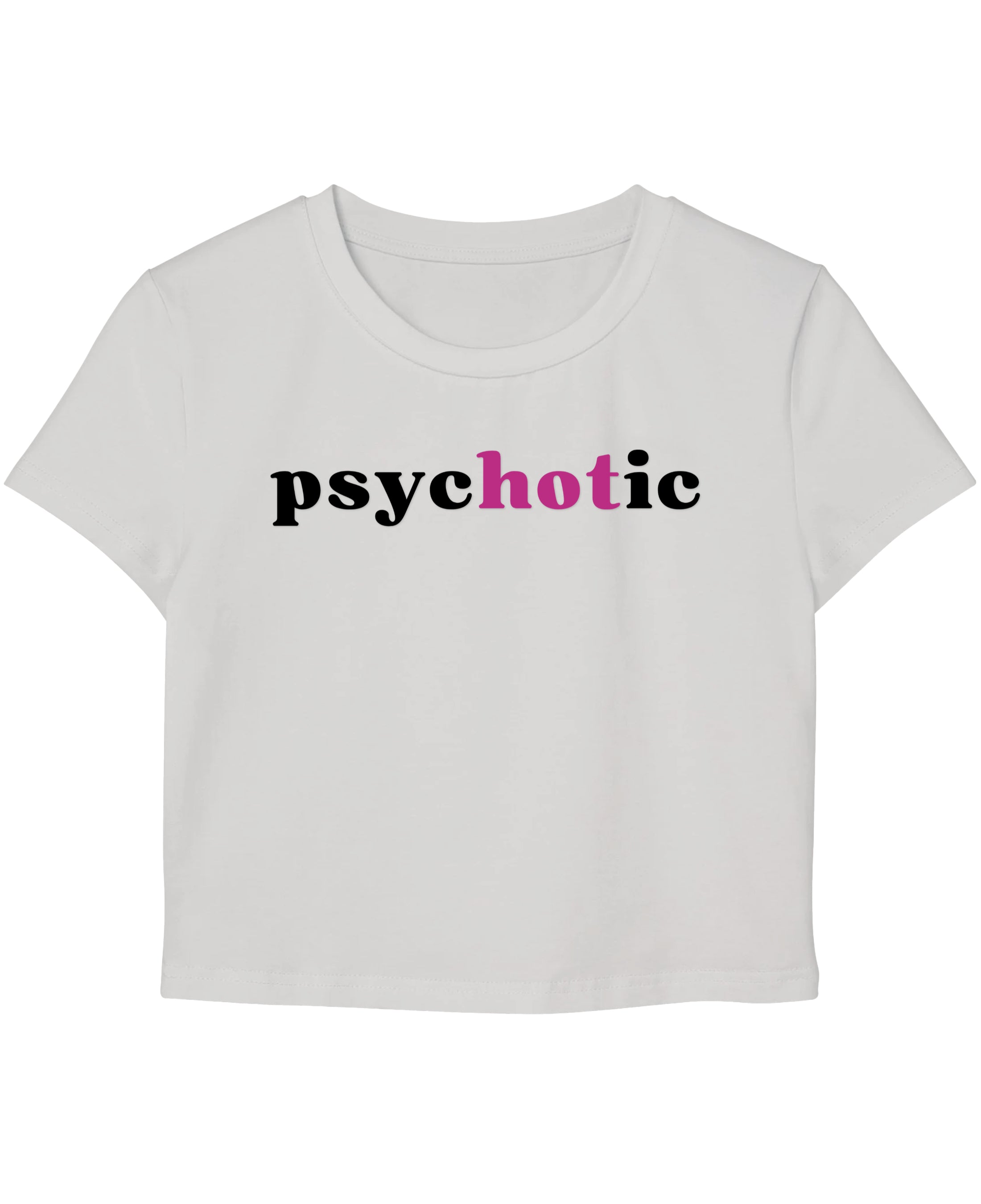 White Baby Tee Front Design