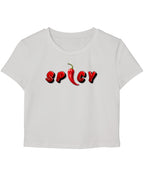White Baby Tee Front Design