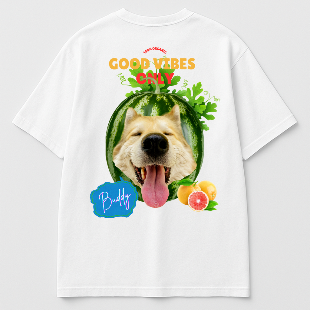 Tropical Pup Vibes Oversized Tee
