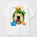 Tropical Pup Vibes Oversized Tee